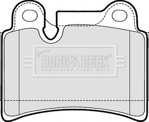 Borg & Beck BBP2053 - Гальмівні колодки, дискові гальма autozip.com.ua