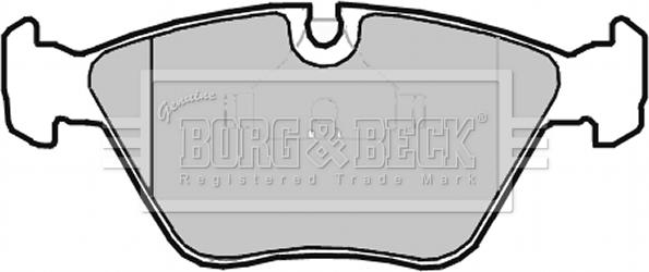 Borg & Beck BBP2014 - Гальмівні колодки, дискові гальма autozip.com.ua