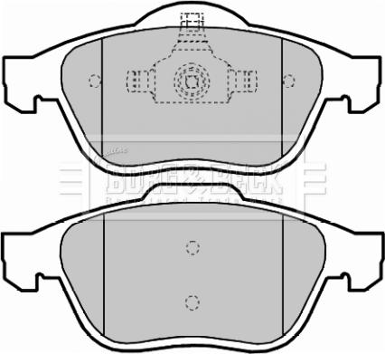 Borg & Beck BBP2016 - Гальмівні колодки, дискові гальма autozip.com.ua