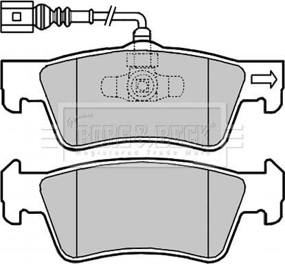 Borg & Beck BBP2010 - Гальмівні колодки, дискові гальма autozip.com.ua