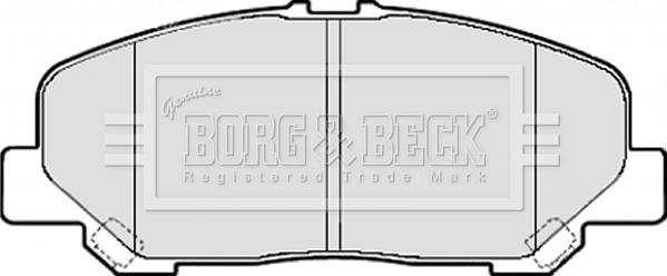 Borg & Beck BBP2082 - Гальмівні колодки, дискові гальма autozip.com.ua