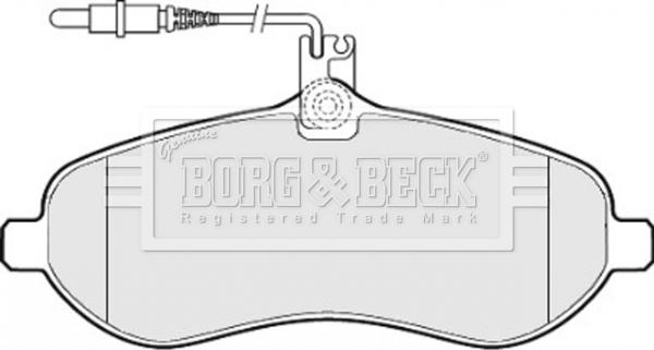 Borg & Beck BBP2030 - Гальмівні колодки, дискові гальма autozip.com.ua