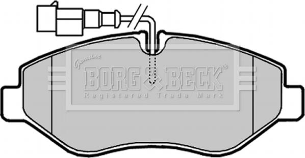 Borg & Beck BBP2024 - Гальмівні колодки, дискові гальма autozip.com.ua
