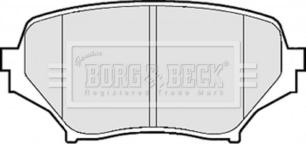 Borg & Beck BBP2075 - Гальмівні колодки, дискові гальма autozip.com.ua