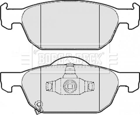 Borg & Beck BBP2076 - Гальмівні колодки, дискові гальма autozip.com.ua