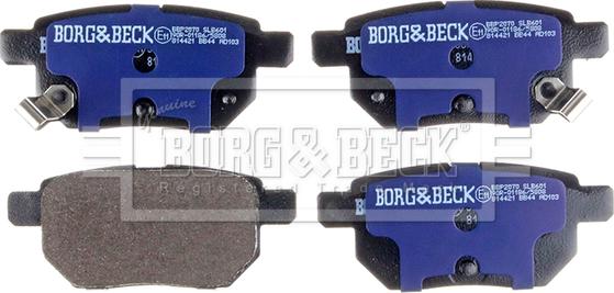 Borg & Beck BBP2070 - Гальмівні колодки, дискові гальма autozip.com.ua