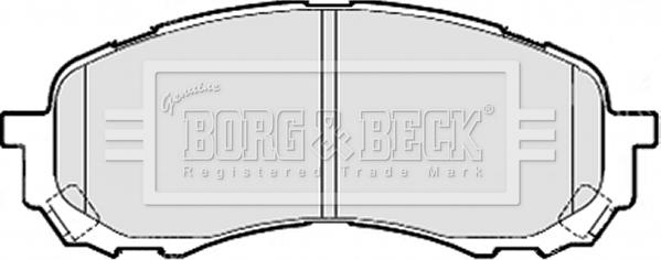 Borg & Beck BBP2078 - Гальмівні колодки, дискові гальма autozip.com.ua