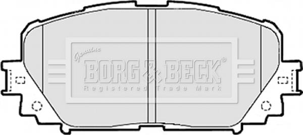 Borg & Beck BBP2073 - Гальмівні колодки, дискові гальма autozip.com.ua