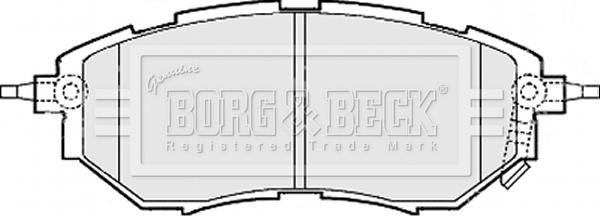 Borg & Beck BBP2077 - Гальмівні колодки, дискові гальма autozip.com.ua