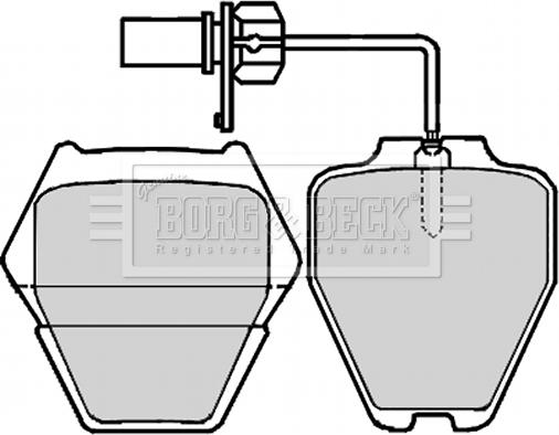 Borg & Beck BBP2199 - Гальмівні колодки, дискові гальма autozip.com.ua