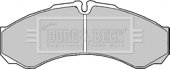 Borg & Beck BBP2195 - Гальмівні колодки, дискові гальма autozip.com.ua