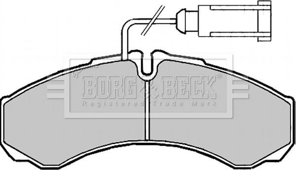 Borg & Beck BBP2190 - Гальмівні колодки, дискові гальма autozip.com.ua
