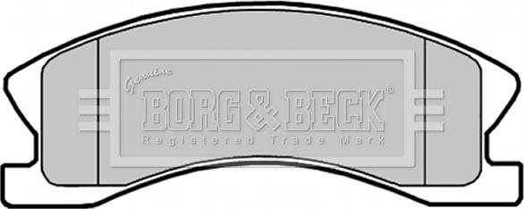 Borg & Beck BBP2148 - Гальмівні колодки, дискові гальма autozip.com.ua