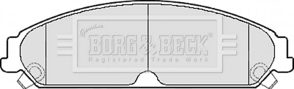 Borg & Beck BBP2156 - Гальмівні колодки, дискові гальма autozip.com.ua