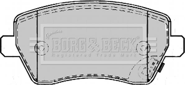 Borg & Beck BBP2169 - Гальмівні колодки, дискові гальма autozip.com.ua