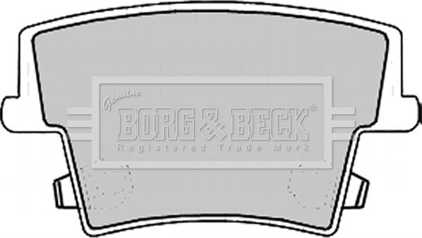 Borg & Beck BBP2168 - Гальмівні колодки, дискові гальма autozip.com.ua