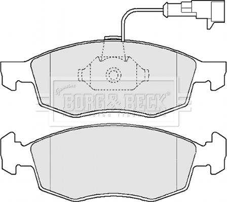 Borg & Beck BBP2162 - Гальмівні колодки, дискові гальма autozip.com.ua