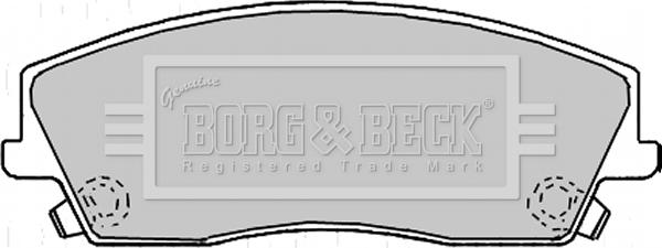 Borg & Beck BBP2167 - Гальмівні колодки, дискові гальма autozip.com.ua