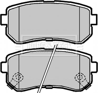 Borg & Beck BBP2104 - Гальмівні колодки, дискові гальма autozip.com.ua