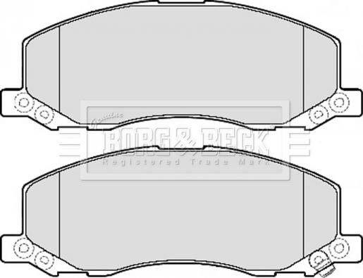 Borg & Beck BBP2106 - Гальмівні колодки, дискові гальма autozip.com.ua