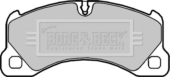 Borg & Beck BBP2101 - Гальмівні колодки, дискові гальма autozip.com.ua