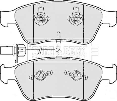 Borg & Beck BBP2111 - Гальмівні колодки, дискові гальма autozip.com.ua