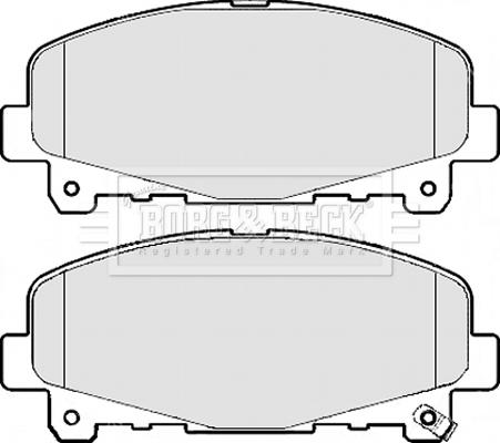 Borg & Beck BBP2112 - Гальмівні колодки, дискові гальма autozip.com.ua