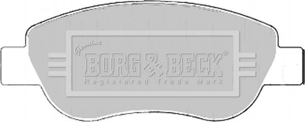 Borg & Beck BBP2186 - Гальмівні колодки, дискові гальма autozip.com.ua