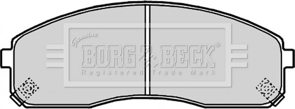 Borg & Beck BBP2180 - Гальмівні колодки, дискові гальма autozip.com.ua