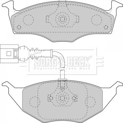Borg & Beck BBP2129 - Гальмівні колодки, дискові гальма autozip.com.ua