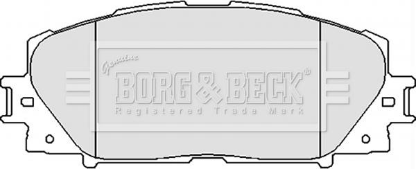Borg & Beck BBP2123 - Гальмівні колодки, дискові гальма autozip.com.ua