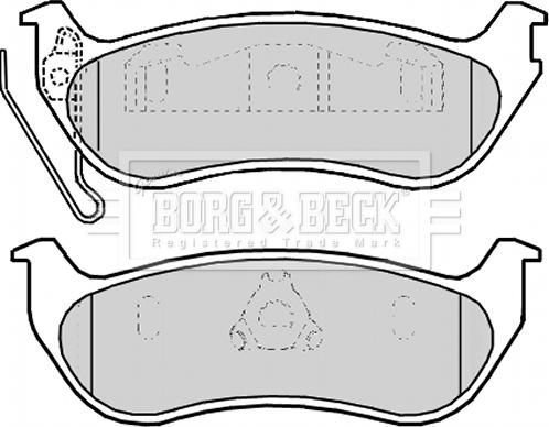 Borg & Beck BBP2174 - Гальмівні колодки, дискові гальма autozip.com.ua