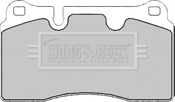 Borg & Beck BBP2175 - Гальмівні колодки, дискові гальма autozip.com.ua