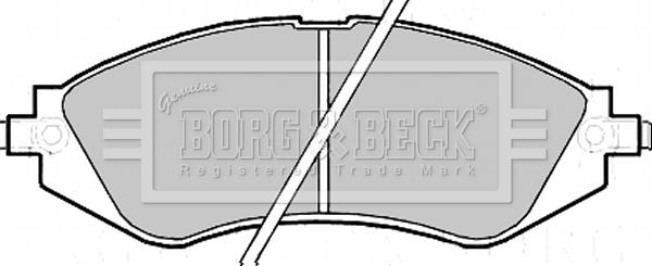 Borg & Beck BBP2171 - Гальмівні колодки, дискові гальма autozip.com.ua