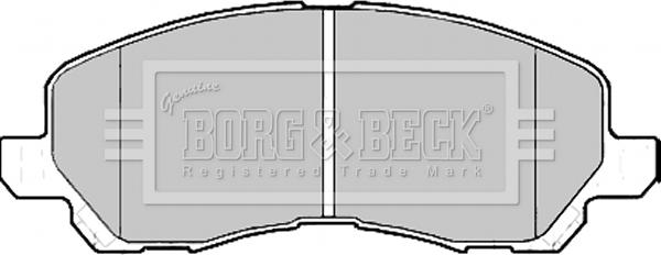 Borg & Beck BBP2173 - Гальмівні колодки, дискові гальма autozip.com.ua