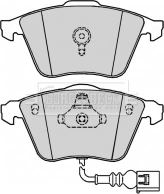 Borg & Beck BBP2177 - Гальмівні колодки, дискові гальма autozip.com.ua