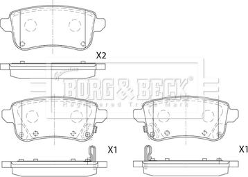 Borg & Beck BBP2894 - Гальмівні колодки, дискові гальма autozip.com.ua
