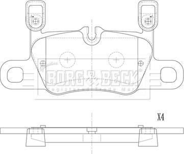 Borg & Beck BBP2895 - Гальмівні колодки, дискові гальма autozip.com.ua