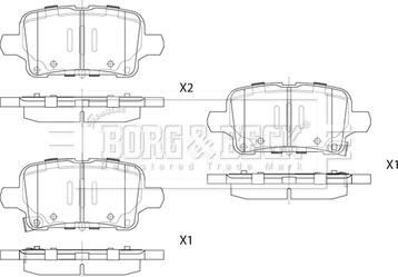 Borg & Beck BBP2896 - Гальмівні колодки, дискові гальма autozip.com.ua