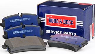 Borg & Beck BBP2868 - Гальмівні колодки, дискові гальма autozip.com.ua