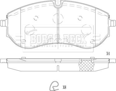 OEMparts PAD84454 - Гальмівні колодки, дискові гальма autozip.com.ua