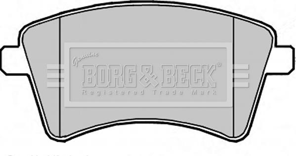 Borg & Beck BBP2349 - Гальмівні колодки, дискові гальма autozip.com.ua