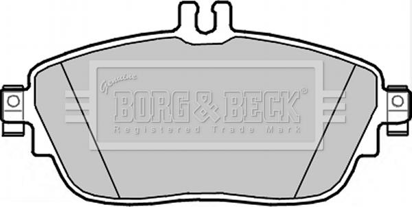 Borg & Beck BBP2344 - Гальмівні колодки, дискові гальма autozip.com.ua