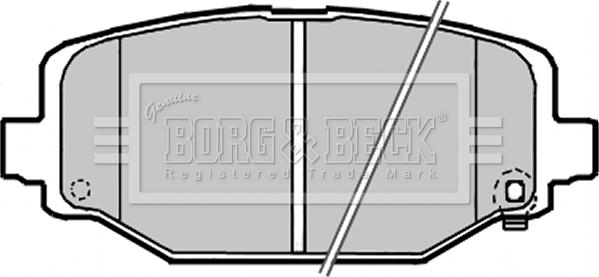 Borg & Beck BBP2341 - Гальмівні колодки, дискові гальма autozip.com.ua