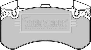 Borg & Beck BBP2356 - Гальмівні колодки, дискові гальма autozip.com.ua