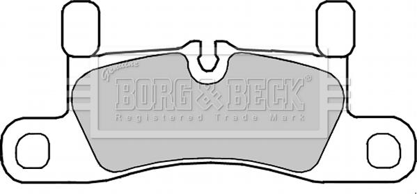 Borg & Beck BBP2350 - Гальмівні колодки, дискові гальма autozip.com.ua