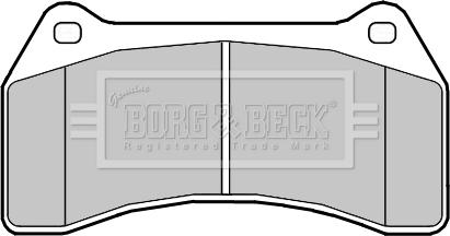 Borg & Beck BBP2357 - Гальмівні колодки, дискові гальма autozip.com.ua