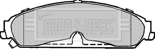 Borg & Beck BBP2369 - Гальмівні колодки, дискові гальма autozip.com.ua