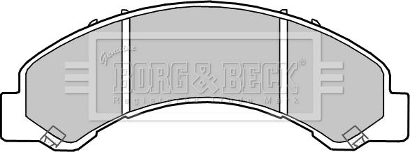 Borg & Beck BBP2362 - Гальмівні колодки, дискові гальма autozip.com.ua