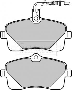 Borg & Beck BBP2305 - Гальмівні колодки, дискові гальма autozip.com.ua